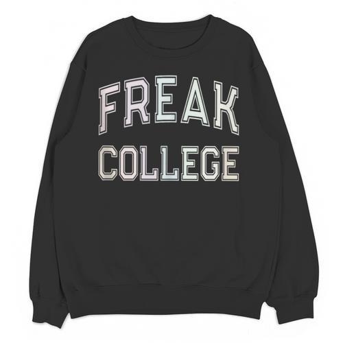 Vintage Sarcastic FREAK COLLEGE Introvert Anti Social Unisex Sweatshirt - Raresse