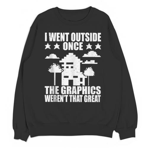 I Went Outside Once Introverts Joke Social Loner Unisex Sweatshirt - Raresse