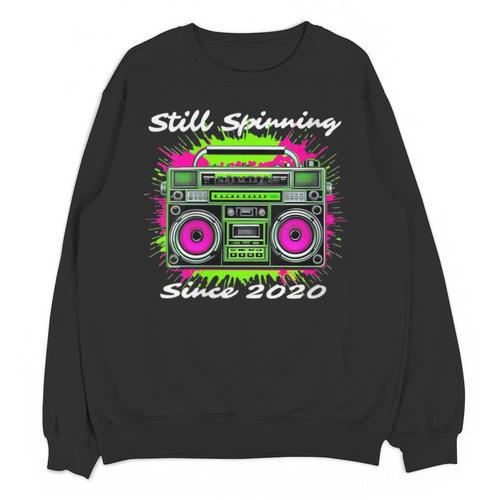 Y2K Home DJ Quarantine Nostalgia Boombox Party Unisex Sweatshirt - Figerry