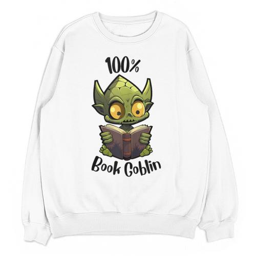 100 Book Goblin Cute Book Reader And Library Lover Unisex Sweatshirt - Bookorys AU