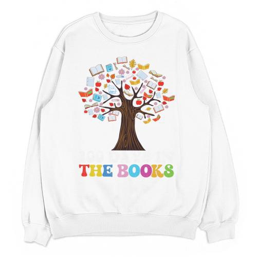 100 Days In The Books Reading Teacher 100th Day Of School Premium Tri-Blend Unisex Sweatshirt - Bookorys UK