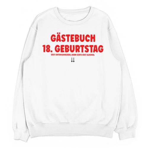 18th Birthday Guest Book Party Memory Unisex Sweatshirt - Easessy