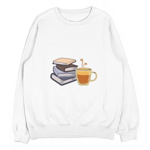 67 Read Every Night Quote For Book Lovers &Coffee Fans Unisex Sweatshirt - Bookorys UK