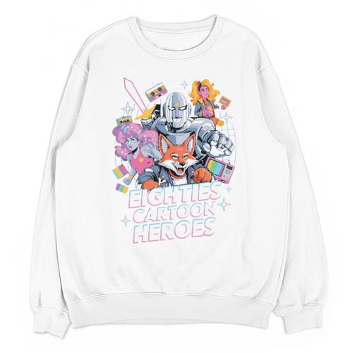 80's Cartoon Heroes Apparel For Retro Nostalgia Fans Unisex Sweatshirt - Figerry