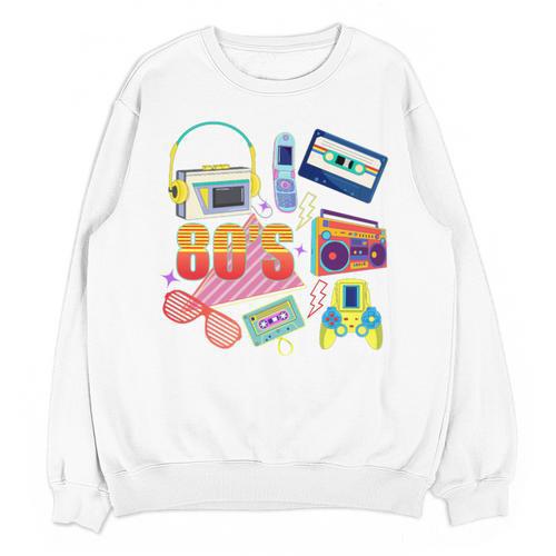 80's Vintage Cassette Tape Nostalgia Mixtape Era 1980s Retro Premium Tri-Blend Unisex Sweatshirt - Figerry
