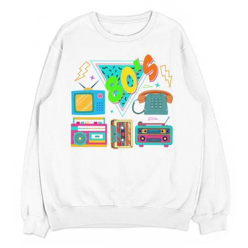 80's Vintage Cassette Tape Nostalgia Mixtape Era 1980s Retro Unisex Sweatshirt - Figerry