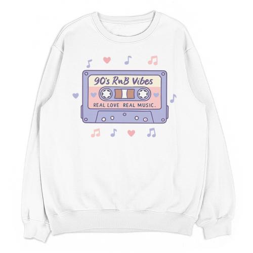 90s RNB Vibes Cassette – Retro Music Nostalgia RNB Cassette Premium Tri-Blend Unisex Sweatshirt - Figerry