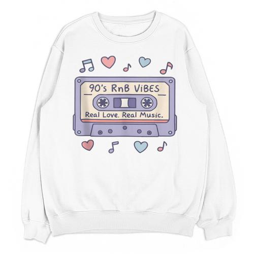 90s RNB Vibes Cassette – Retro Music Nostalgia RNB Cassette Unisex Sweatshirt - Figerry