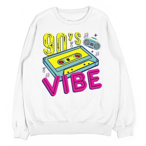 90's Vibe Retro Style Cassette Tape Nostalgia 1990s Party Unisex Sweatshirt - Figerry