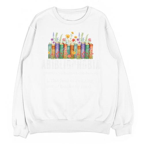 Abibliophobia Definition Book Reader Book Nerd Book Reading Premium Tri-Blend Unisex Sweatshirt - Bookorys DE