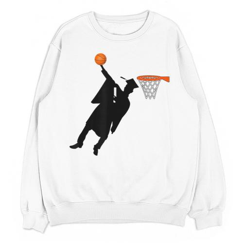 Basketball Slam Dunk Elementary Graduation 2025 6th Grade Unisex Sweatshirt - Best Gift Smart