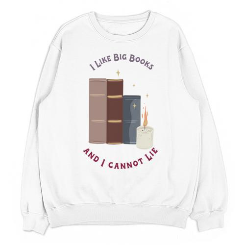 I Like Big Books Bookworm Tee Unisex Sweatshirt - Bookorys CA
