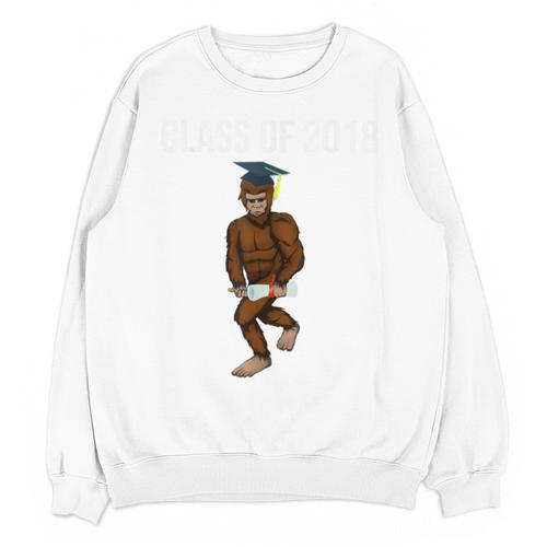 Bigfoot Graduation Shirt Class Of 2018 College Boys Unisex Sweatshirt - Best Gift Smart