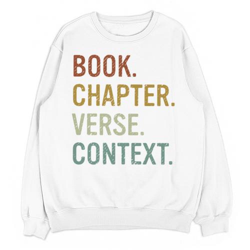 Book Chapter Verse Christian Bible Reformed Theology Unisex Sweatshirt - Bookorys