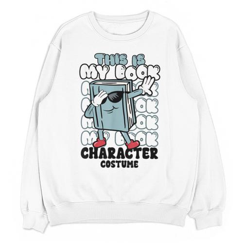 This Is My Book Character Costume Reading Book Lover Unisex Sweatshirt - Bookorys