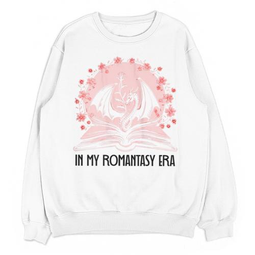 Book Dragon In My Fantasy Era Romantasy Bookish Books Lovers Unisex Sweatshirt - Bookorys