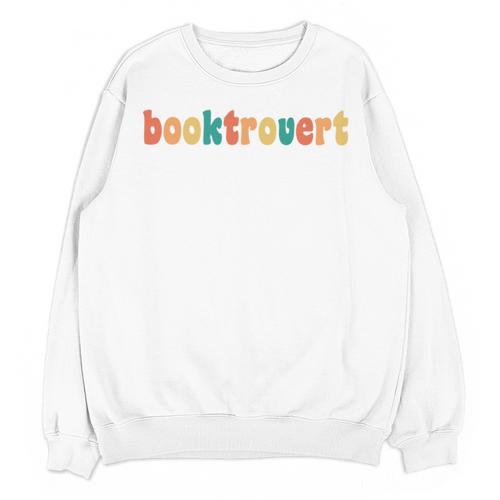 Book Lovers Introverted Bookworm Reading Booktrovert Unisex Sweatshirt - Raresse