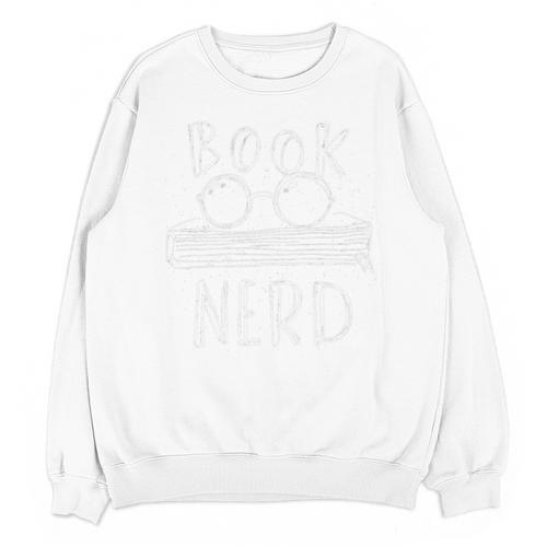 Book Nerd Reading Glasses Proud Bookworm Unisex Sweatshirt - Bookorys DE