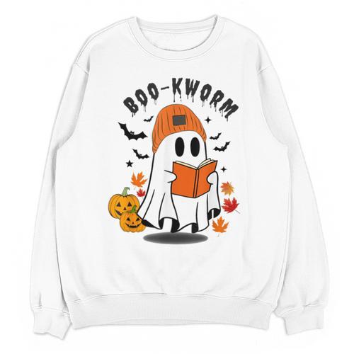 Book Worm Halloween Costume For Book Lovers Unisex Sweatshirt - Bookorys