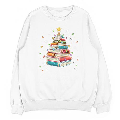 All Booked For Christmas Book Christmas Book Lover Librarian Unisex Sweatshirt - Bookorys