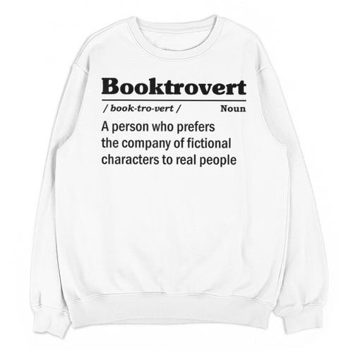 Bookish Book Nerd Introvert Reading Addiction Bookworm Unisex Sweatshirt - Raresse