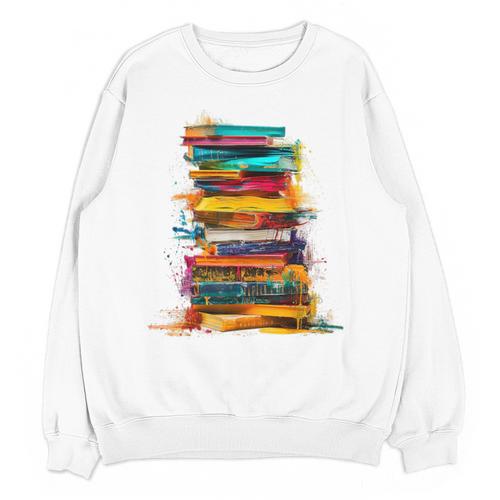 Books Painting Colorful Art Abstract Graphic Books Unisex Sweatshirt - Bookorys DE