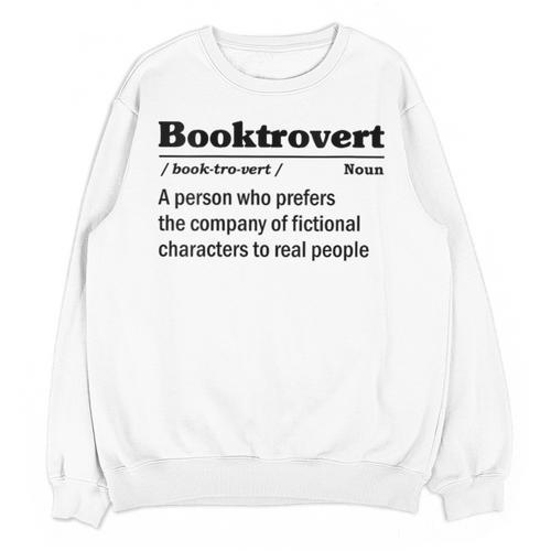 Booktrovert Definition Bookish Introvert Book Lover Unisex Sweatshirt - Raresse