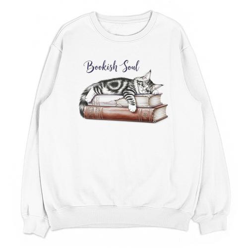 Cat Life Books And Cats Cat Lover Cat Mom Book Lovers Unisex Sweatshirt - Bookorys