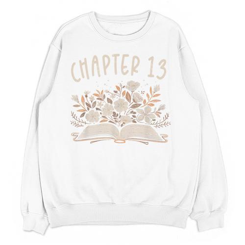 Chapter 13th Birthday Bookworm 13 Years Old For Book Lovers Unisex Sweatshirt - Bookorys