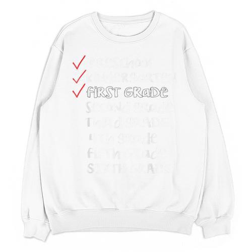 Checklist 1st Grade Class Of 2031 Shirt Graduation Unisex Sweatshirt - Best Gift Smart
