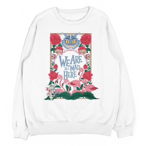 Cheshire Cat Alice In Wonderland Vintage Book Premium Unisex Sweatshirt - Bookorys CA