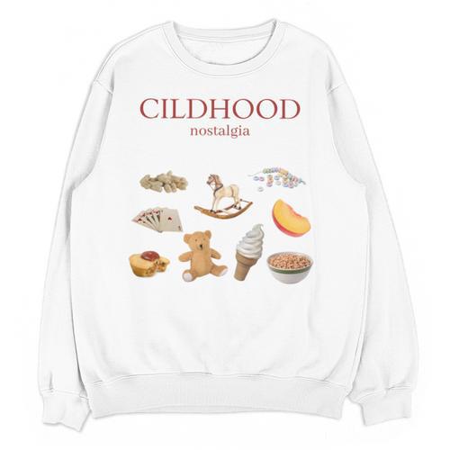 Childhood Nostalgia Good Memories Teddy Bear Ice Cream Unisex Sweatshirt - Figerry