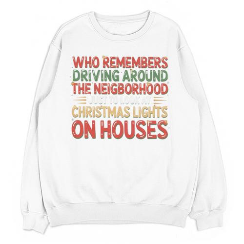 Christmas Lights Nostalgia – Holiday Memory Christmas Spirit Premium Tri-Blend Unisex Sweatshirt - Figerry