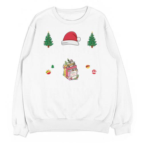 Christmas Tee Most Likely To Read A Book On Christmas Unisex Sweatshirt - Bookorys