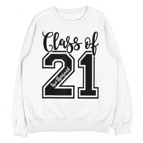 Class Of 2021 Senior 21 Cool Graduation Unisex Sweatshirt - Best Gift Smart