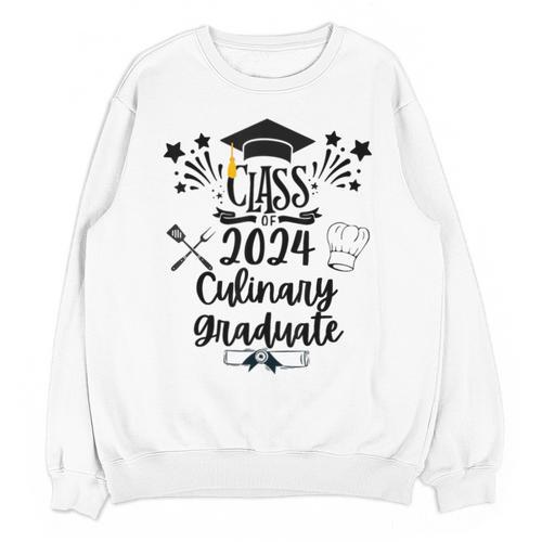 Class Of 2024 Culinary Graduate Culinary Chef Graduation Unisex Sweatshirt - Best Gift Smart