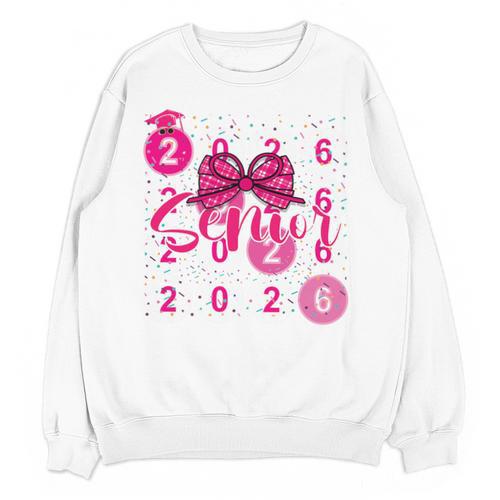 Class Of 2026 Senior Coquette Pink Bow Graduation Family Premium Tri-Blend Unisex Sweatshirt - Best Gift Smart
