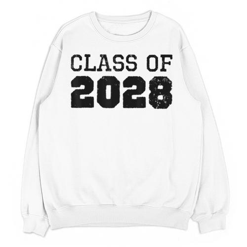 Class Of 2028 Future Graduation Vintage T-Shirt Unisex Sweatshirt - Best Gift Smart