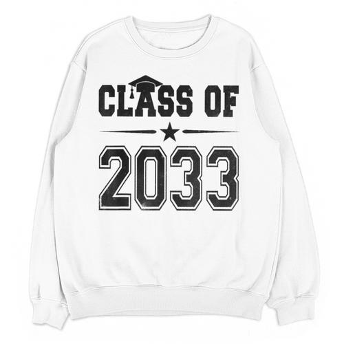 Class Of 2033 Shirt Graduation Unisex Sweatshirt - Best Gift Smart