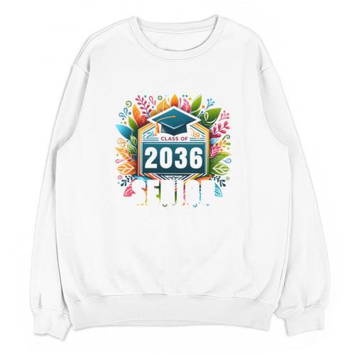 Class Of 2036 Graduation School Vintage Senior 2036 Unisex Sweatshirt - Best Gift Smart