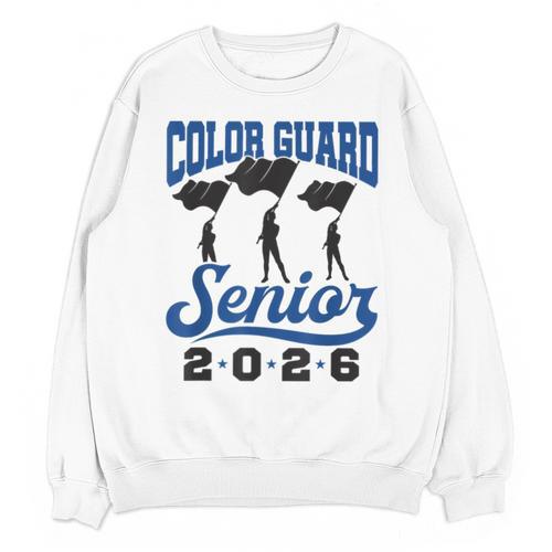 Color Guard Senior 2026 Flags Marching Band Graduation Grad Unisex Sweatshirt - Best Gift Smart