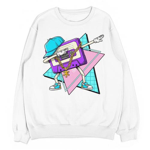 Dabbing Cassette Tape 70s 80s 80s Outfit Nostalgia Unisex Sweatshirt - Figerry