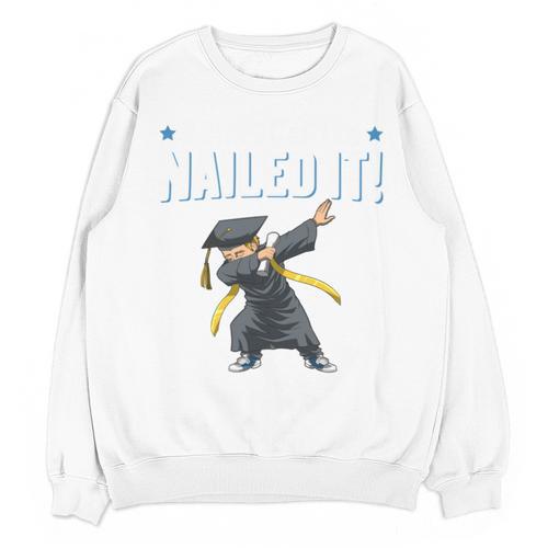 Dabbing Graduation Class Of 2025 Boy Kindergarten Nailed It Unisex Sweatshirt - Best Gift Smart