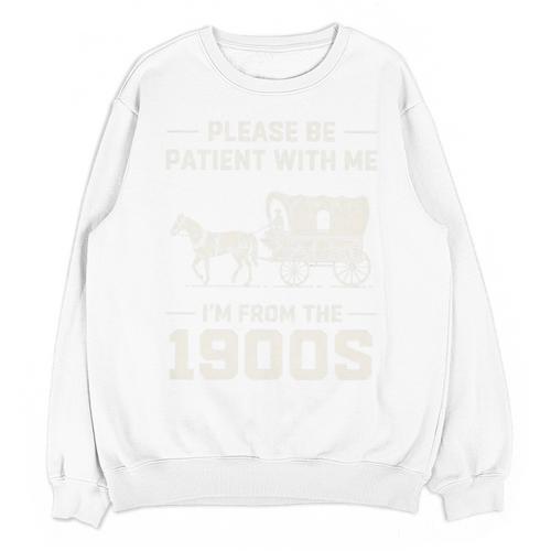 Dad Please Be Patient With Me I'm From The 1900s Vintage Premium Tri-Blend Unisex Sweatshirt - Figerry