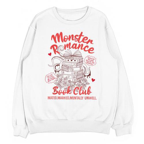 Dark Romance Reader Reading Monster Romance Book Club Unisex Sweatshirt - Bookorys DE