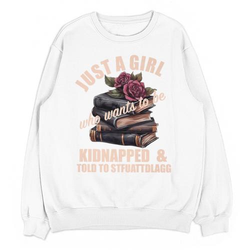 Dark Romance Women Told To STFUATTDLAGG Smutt Book Merch Premium Unisex Sweatshirt - Bookorys