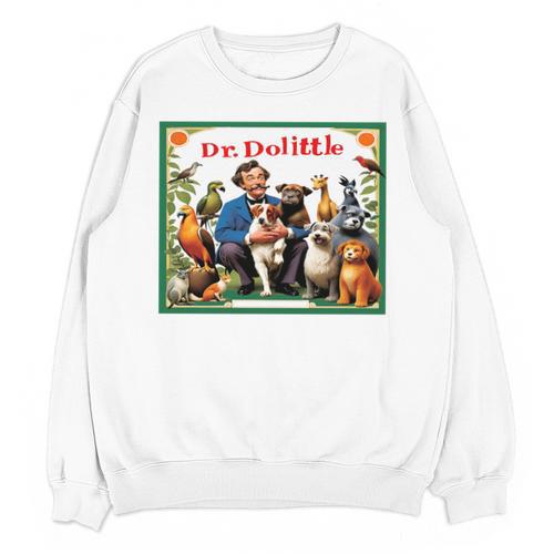 Dr Dolittle Children's Book Cover Premium Tri-Blend Unisex Sweatshirt - Bookorys