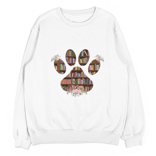 Easily Distracted By Dogs And Books Unisex Sweatshirt - Bookorys CA