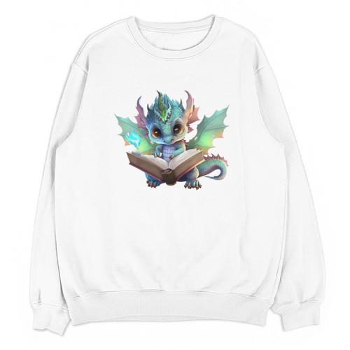 Easily Distracted By Dragon And Books Introvert Shirt Unisex Sweatshirt - Raresse