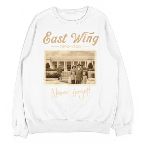 East Wing Never Forget American Vintage Nostalgia Premium Tri-Blend Unisex Sweatshirt - Figerry